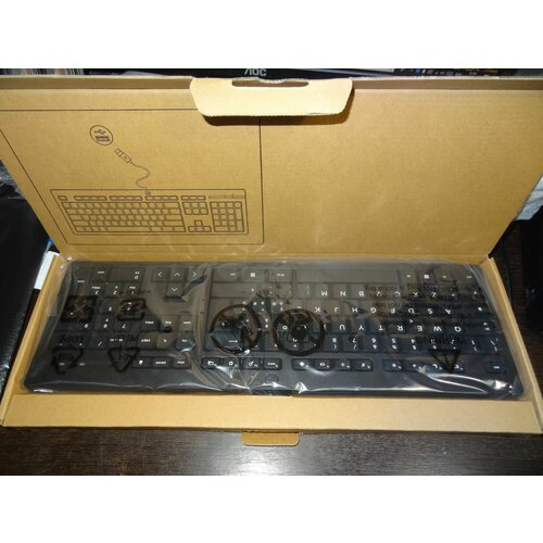 Клавиатура USB HP 125 Wired Keyboard только английский алфавит 750₽