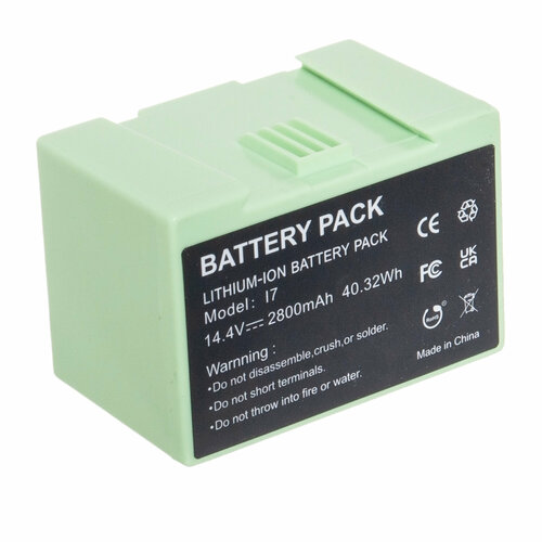 Аккумулятор для пылесоса iRobot Roomba I3 iRobot Roomba I7 iRobot Roomba E5 iRobot Roomba I8 iRobot Roomba I4 iRobot Roomba E6 iRobot Roomba 7550 iRobot Roomba I7158 iRobot Roomba 5150 iRobot Roomba E5150 iRobot Roomba E515020 - 2800mAh 4596₽