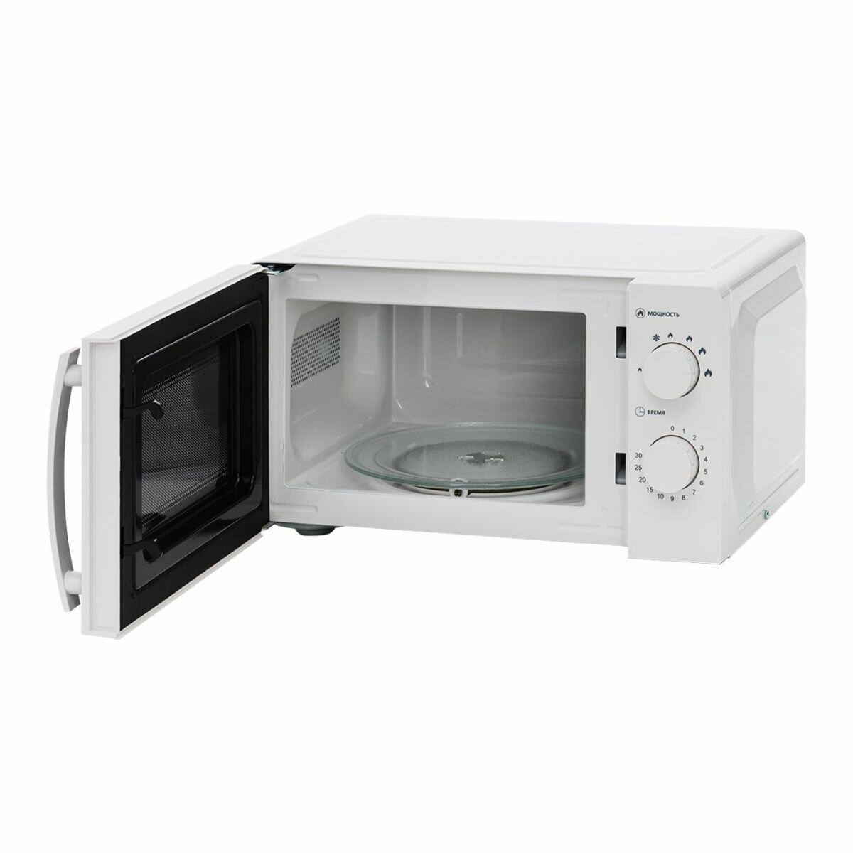 Микроволновая печь СВЧ 20л 700 Вт VR M20M02W, разморозка, механическое управление — фото 1