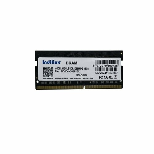 Оперативная память Indilinx IND-ID4N26SP16X 16GB DDR4 2666 MHz SODIMM 3210₽