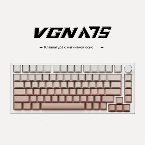Изображение товара Проводная механическая клавиатура VGN A75, 81 клавиша, магнитная ось, уплотнительная конструкция, розовый