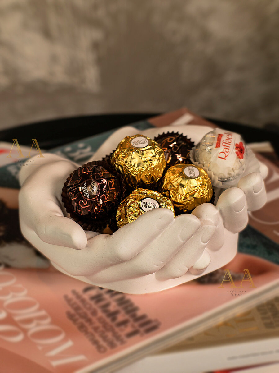 Статуэтка для интерьера Руки Давида из гипса 1 шт