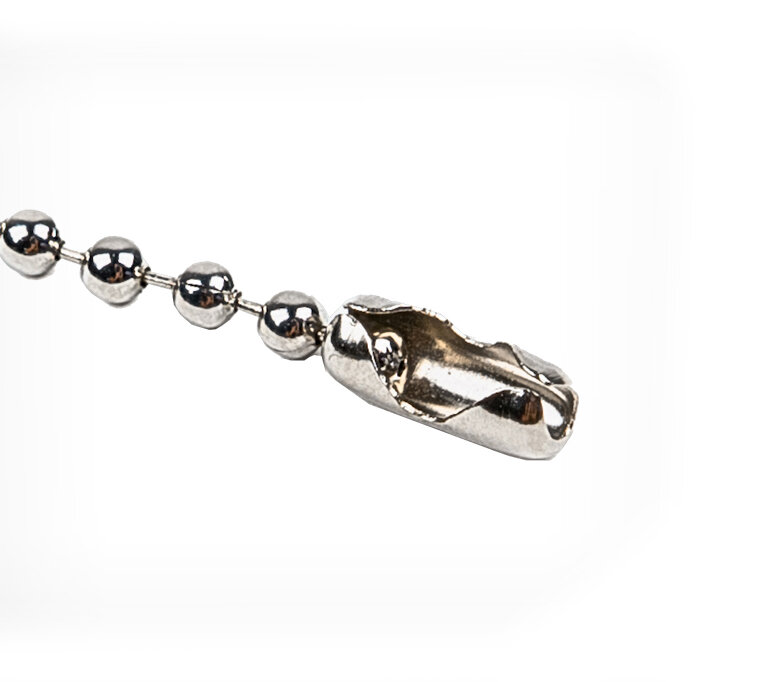 Цепь BALL CHAIN шариковая металлическая с замком-соединением 24мм 15см 10шт