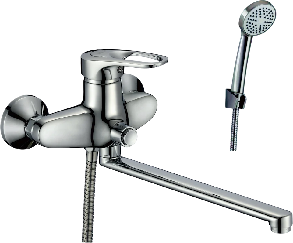 Смеситель с длинным изливом для ванны D-lin 404-5 D146404-5 хром