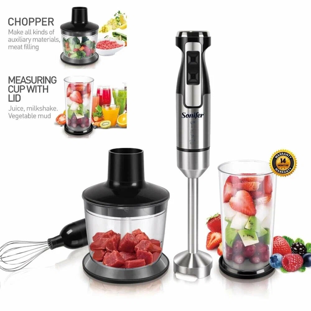 Погружной блендер, миксер, измельчитель, Sonifer SF-8081, 3 в 1