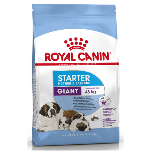 Royal Canin Giant Starter для щенков крупных пород до 2-х месяцев, беременных и кормящих сук 4 кг.