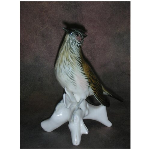 Статуэтка фарфор Птица Хохлатая синица