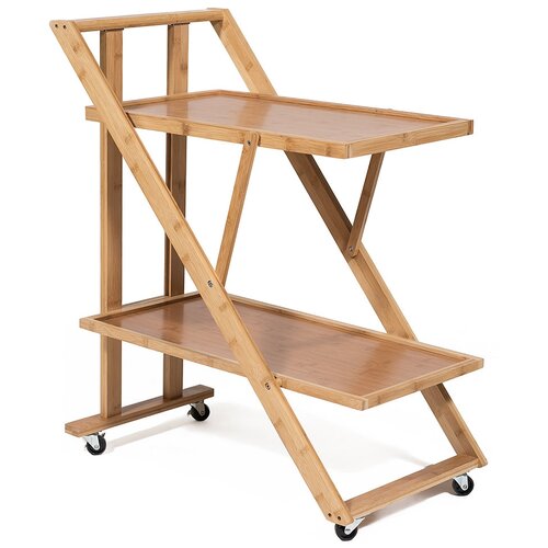 Столик сервировочный (mod. JWFU-3342) прессованный бамбук, 72х42х81,5см, натуральный