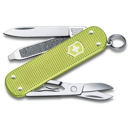 Нож перочинный Victorinox Classic Lime Twist (0.6221.241g) 58мм 7функц. карт.коробка 0.6221.241G