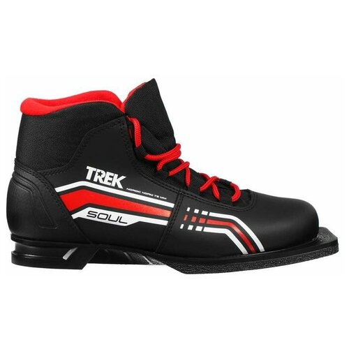 Ботинки лыжные Трек Soul NN75 ИК, цвет чёрный, лого красный, размер 38 Trek 1929086 .