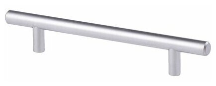 Мебельная ручка-рейлинг матовый хром 128 мм.