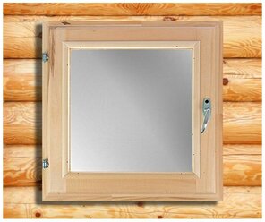 Окно, 50×50см, двойное стекло липа 1192124