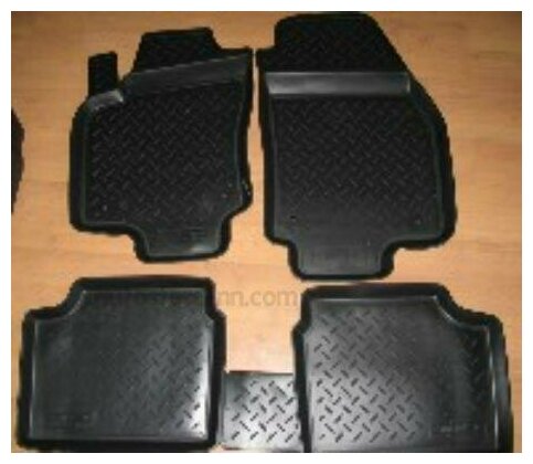 NORPLAST NPLPO6180 Коврики в салон полиуретан NORPLAST NISSAN X-Trail, 2001 черный комплект NPL-Po-61-80