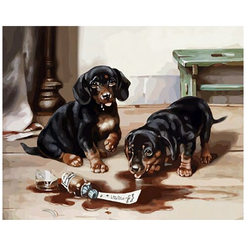 фото Фрея pnb-1 №56 набор для раскрашивания по номерам (на холсте) 40 х 50 см озорники 1 шт.