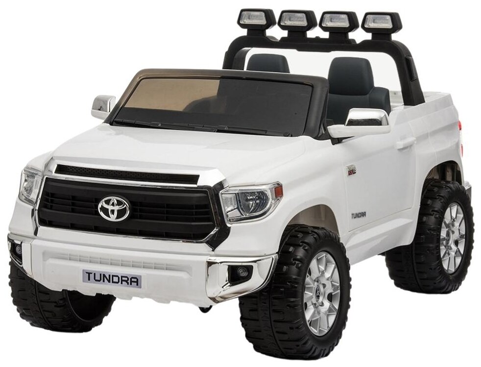 RiverToys Детский электромобиль Toyota Tundra (JJ2255) белый