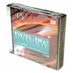 Перезаписываемый компакт-диск VS DVD+RW 4.7 GB 4x SL/5, 5шт - изображение