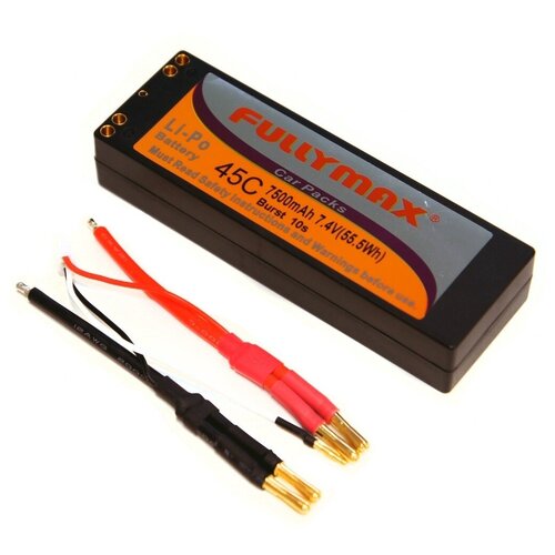 Аккумулятор LiPo Fullymax 7.4V 7500мАч 45C FB7500-45C-7.4V-JC аккумулятор lipo fullymax 7 4v 7500мач 45c fb7500 45c 7 4v jc