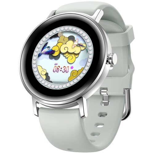 фото Смарт часы фитнес браслет, умные часы женские наручные tiroki s27, смарт часы женские с пульсометром, шагомером, счетчиком калорий, smart watch серебряные водонепроницаемые