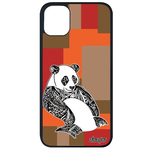 фото Простой чехол на мобильный // apple iphone 11 pro max // "панда" большая бамбук, utaupia, цветной