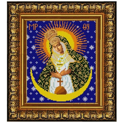 Рисунок на ткани Конёк (бисер), Богородица Остробрамская, 20*25 см (9237)