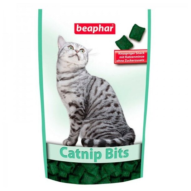 Catnip Bits (Beaphar) подушечки для кошек, с кошачьей мятой, 150 г - фотография № 8