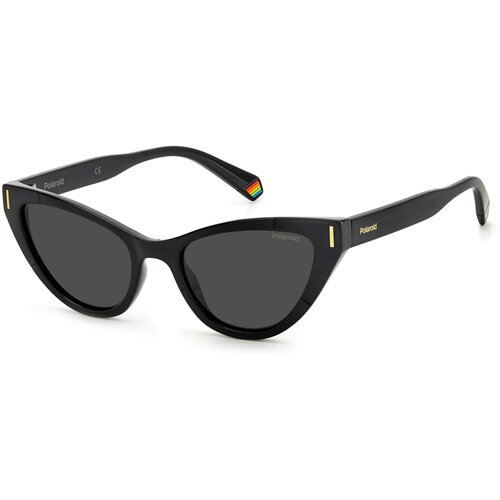 Солнцезащитные очки Polaroid Polaroid PLD 6174/S 807 M9 PLD 6174/S 807 M9, черный, серый очки солнцезащитные polaroid модель pld 6174 s