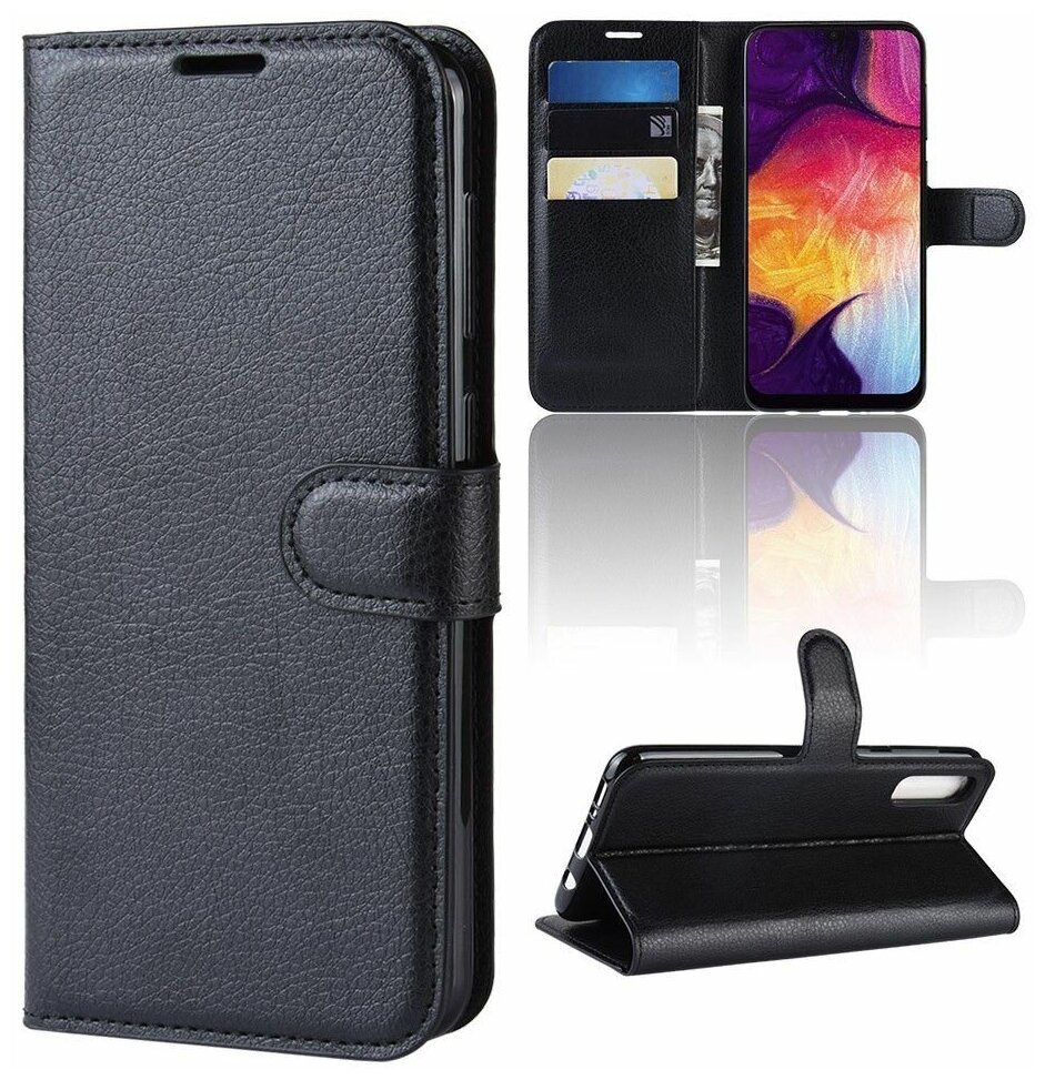 Brodef Wallet чехол книжка для Samsung Galaxy A50 / Galaxy A30s черный