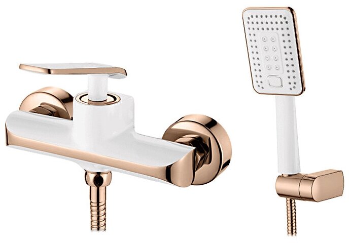 смеситель душ LEDEME бело/золотой L2074WR