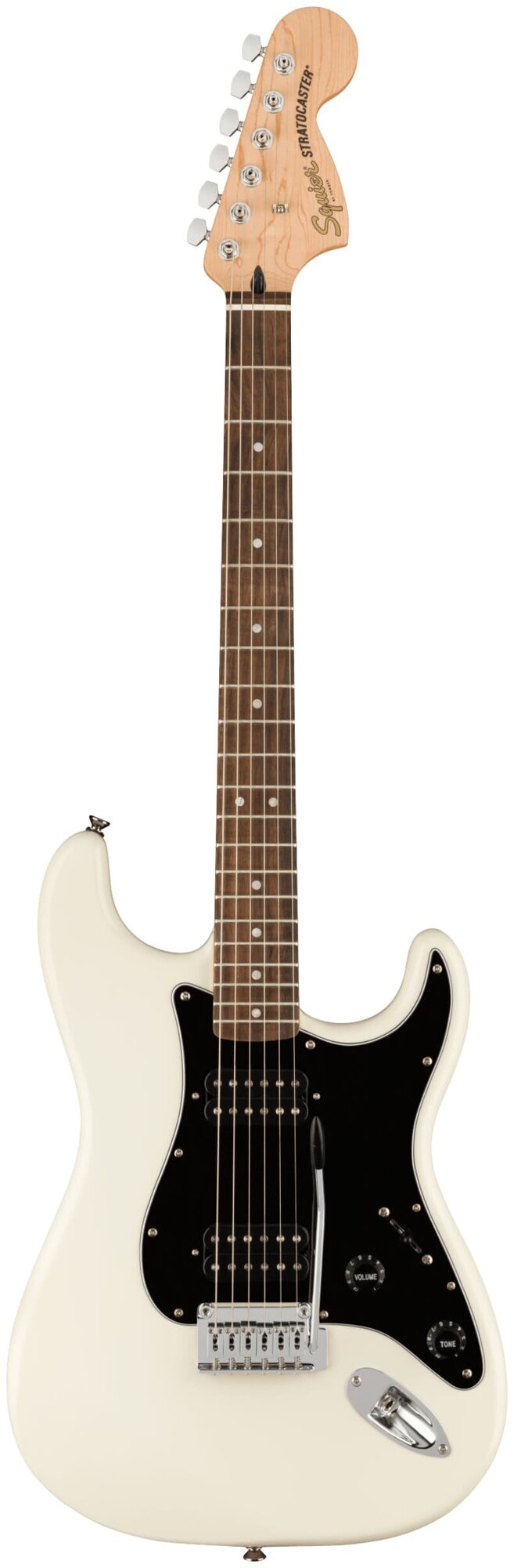 FENDER (C) SQUIER Affinity Stratocaster HH LRL OLW электрогитара, цвет белый