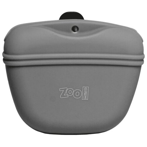 Сумка для корма ZooOne с магнитным замком 450 мл 0.45 л 1 шт. темно-серый 1 12 см 10 см 4 см