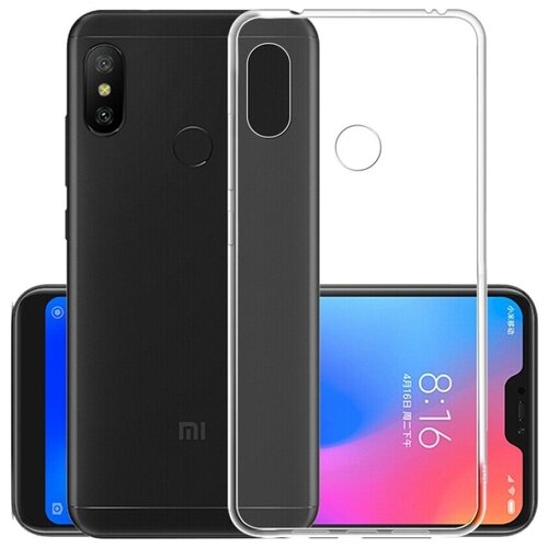 фото Чехол-накладка borasco для xiaomi mi a2 lite/redmi 6 pro прозрачный