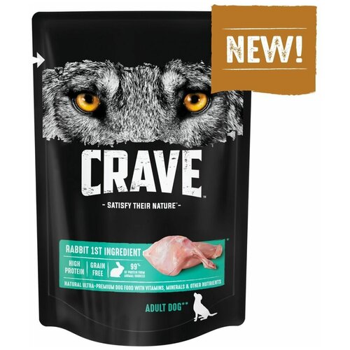 корм для собак Crave кролик 1 уп. х 1 шт. х 85 г