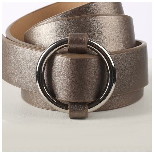 фото Пк кидс тойз дв ремень женский, ширина 2,8 см, гладкий, пряжка металл, цвет бронзовый mikimarket