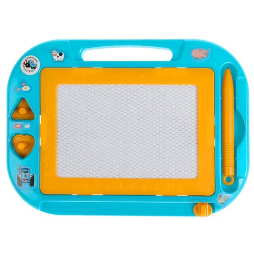 Доска для рисования детская Играем вместе Синий трактор B1515226-BT голубой/оранжевый