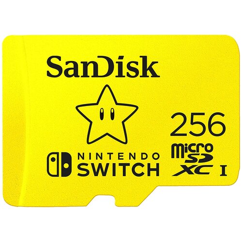 Карта памяти 256 Гб Micro SDXC SanDisk Nintendo Switch Class 10 UHS-I C10 U3 (SDSQXAO-256G-GNCZN)