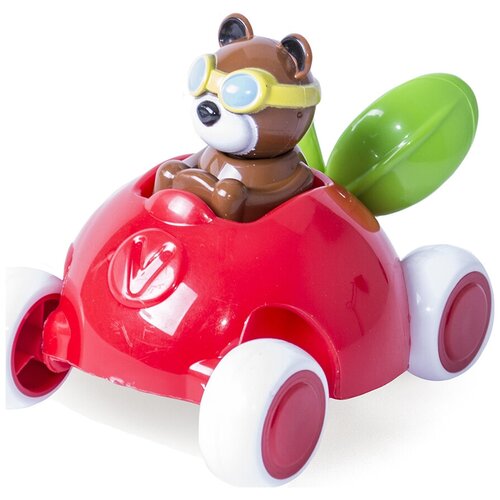 Игрушка «Машинка-брусничка», с мишкой, 14 см