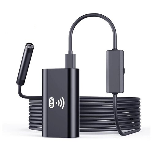 Камера-Эндоскоп F99 с Wi-Fi и объективом 8 мм беспроводной бороскоп HD720P IP67 для iPhone и Android 5 метров 450000₽