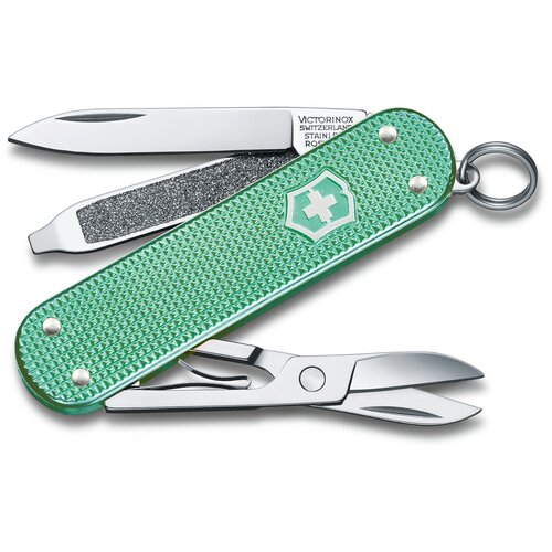 Нож перочинный Victorinox Classic Minty Mint 0.6221.221G 58мм 7функц. карт.коробка