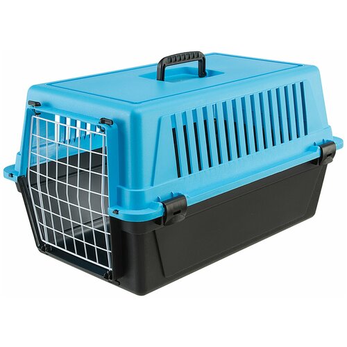 фото Переноска для кошек и собак ferplast atlas 20 el (без аксессуаров), голубой (0.18 кг)