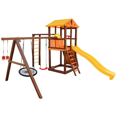 ИК Perfetto sport Pitigliano-8 + качели Паутина оранжевый/коричневый
