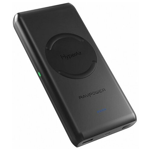 фото Внешний аккумулятор ravpower (rp-pb080) 10000mah с беспроводной зарядкой (black)