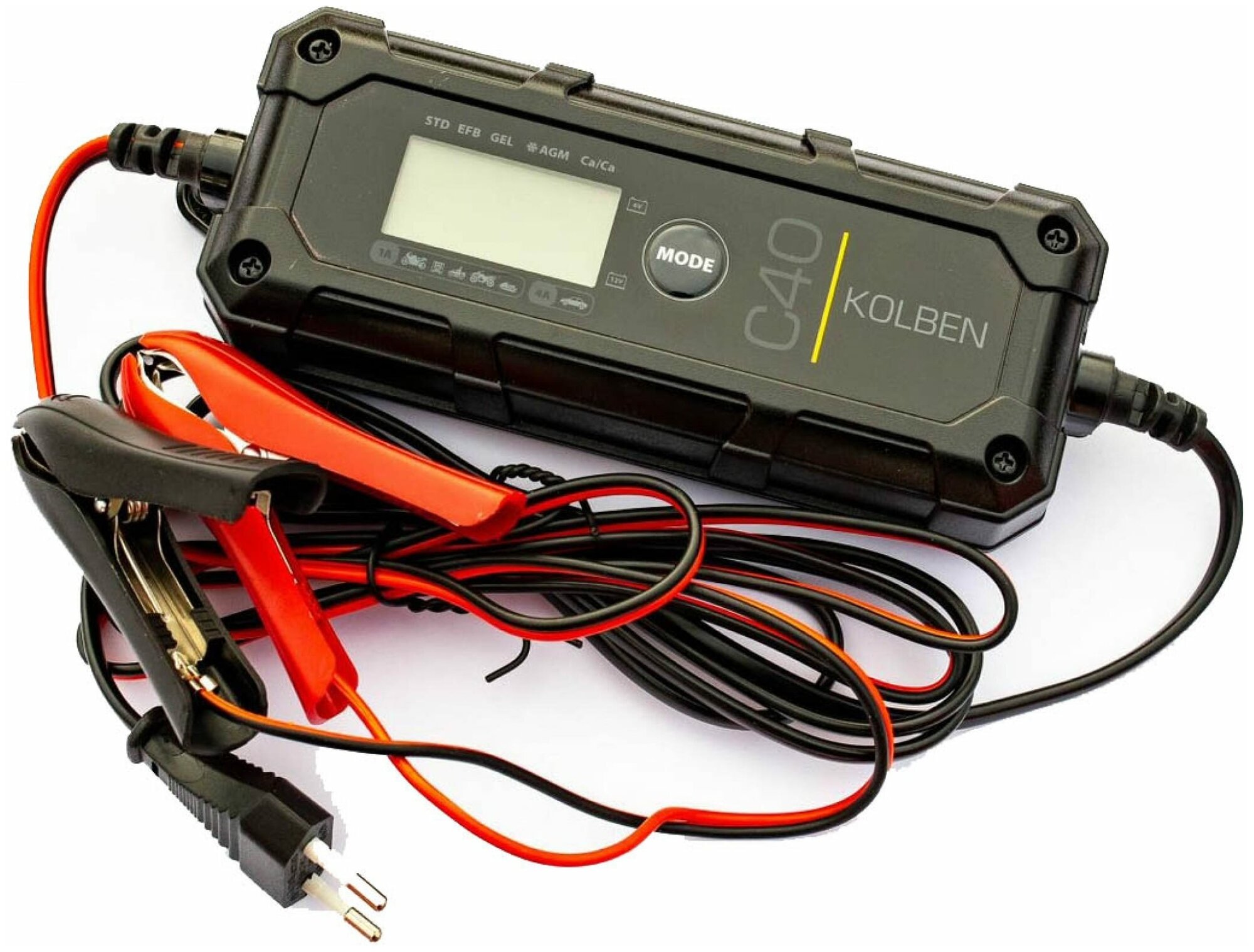 Battery Service Kolben Зарядное устройство 6/12В, 1А/4А, KB-C40