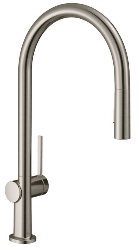 Смеситель кухонный Hansgrohe "Talis M54", латунь, рычажный, серый