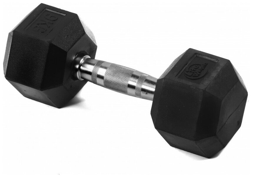 Гантель гексагональная обрезиненная Lite Weights 3185lw, 9кг