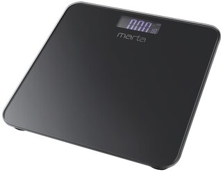 Весы напольные MARTA MT-1684 черный жемчуг LCD диагностические, умные с Bluetooth
