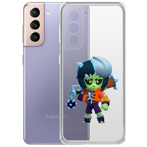 фото Чехол-накладка clear case brawl stars-зомбиби для samsung galaxy s21+ (g996) krutoff group