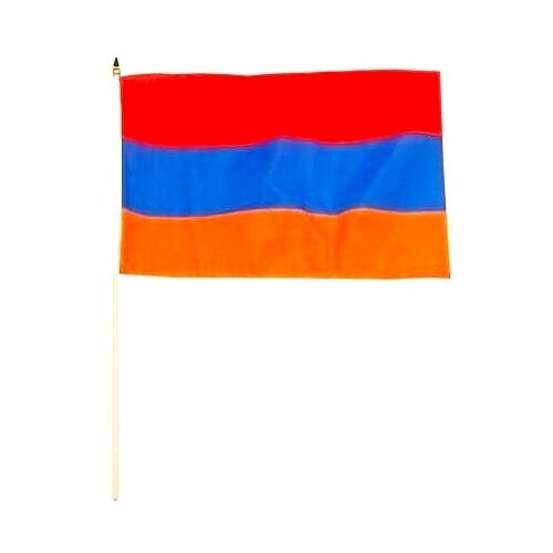 Флаг Республики Армения / 14 см x 21 см / Комплект 5 шт.