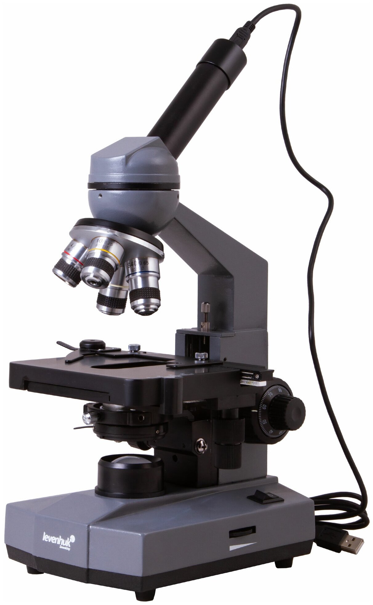 Микроскоп цифровой Levenhuk (Левенгук) D320L BASE, 3 Мпикс, монокулярный