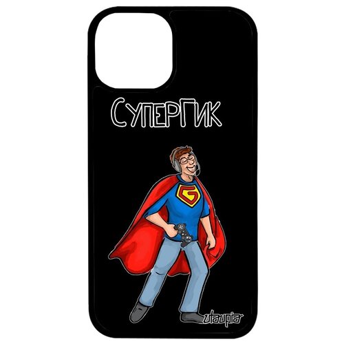фото Модный чехол на мобильный // apple iphone 13 // "супергик" видеоигра юмор, utaupia, светло-зеленый