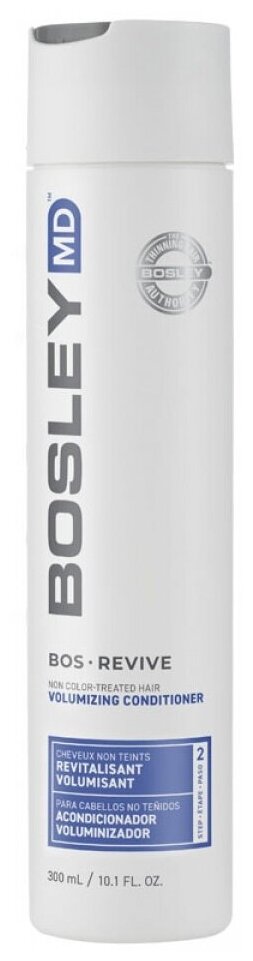 Bosley MD Revive Non Color-Treated Hair Volumizing Conditioner - Кондиционер-активатор от выпадения и для стимуляции роста неокрашенных волос (синий) 300 мл